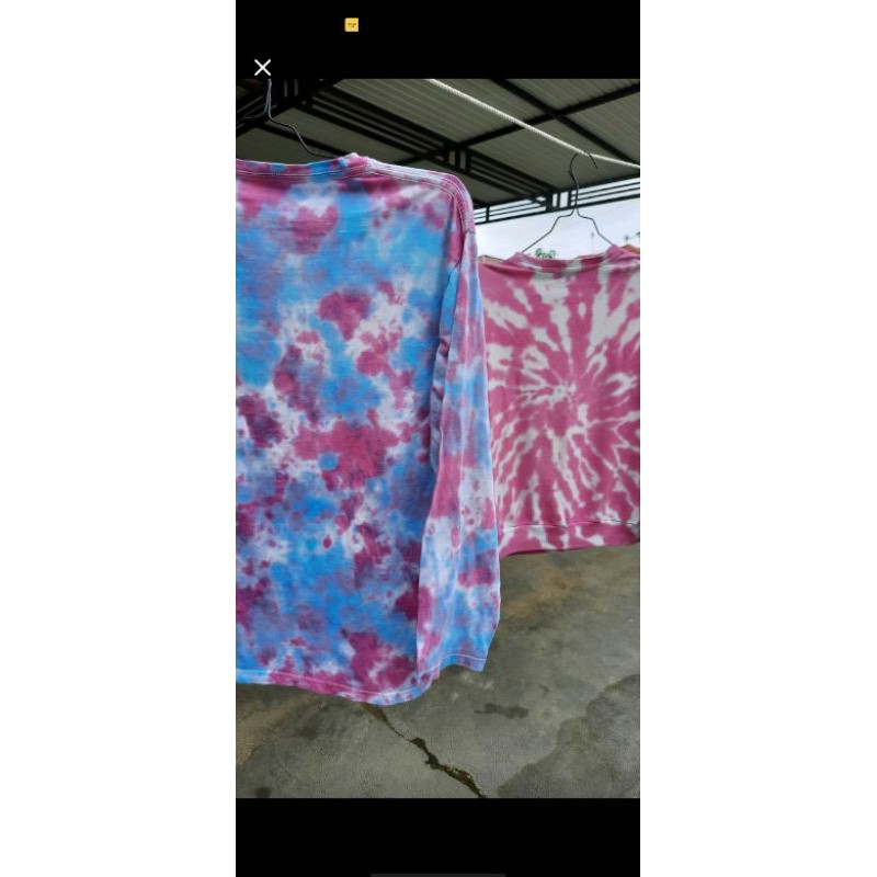 Paket  shibori tie dye masker 2ply + Scraf 50*50cm 3 warna Prakarya anak sekolah