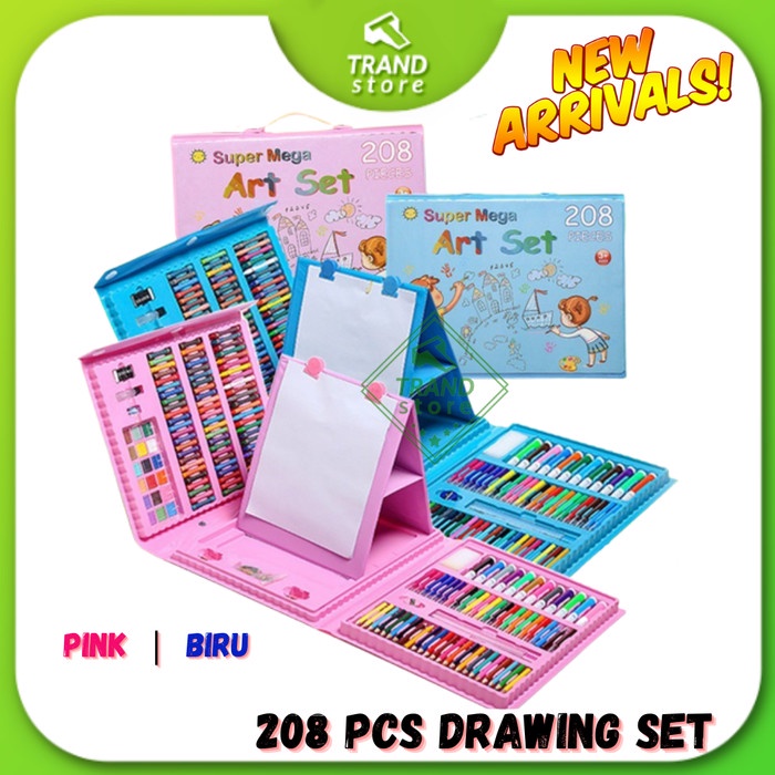 

Produk Terbaru Alat Gambar Crayon Super Mega Art Set Isi 208 Pcs Pensil Warna Cat Air