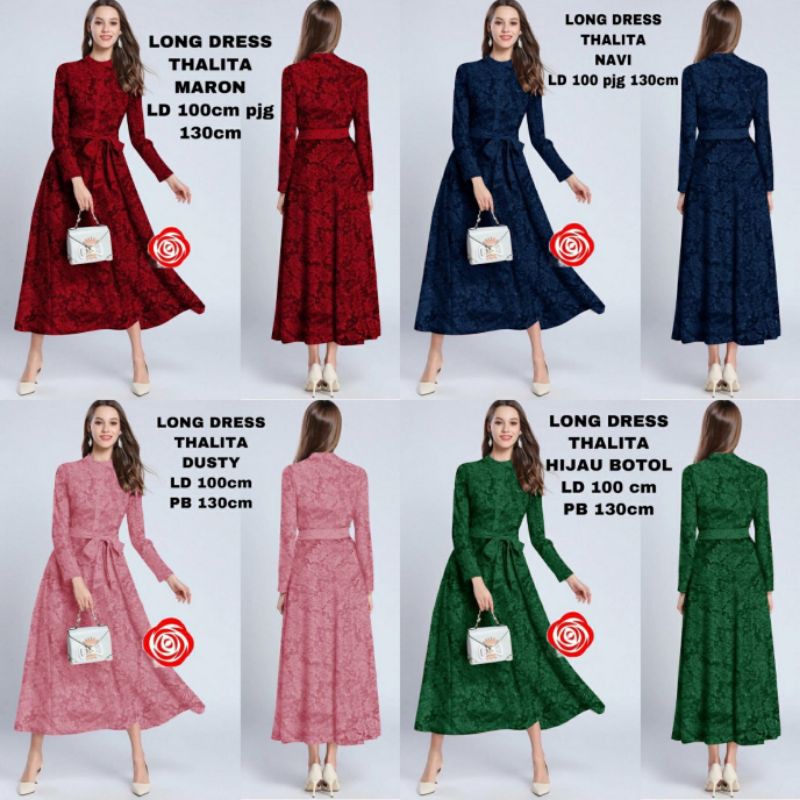 maxy long dress gamis dress brukat korea party