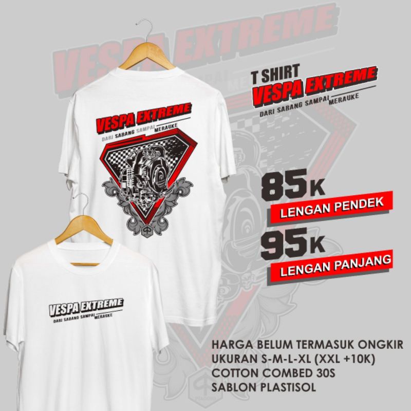 kaos vespa  kaos slank. kaos distro.  vespa extreme