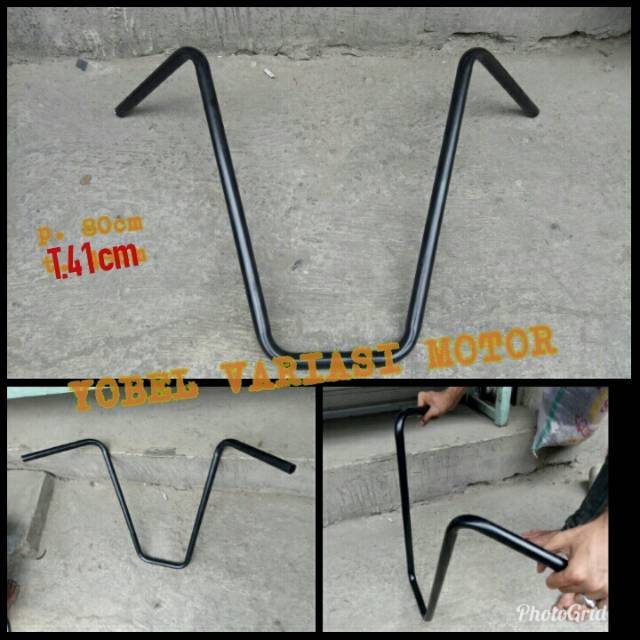 STANG CUSTOM LOWRIDER HANDLEBAR TINGGI UNIVERSAL SEPEDA ATAU MOTOR