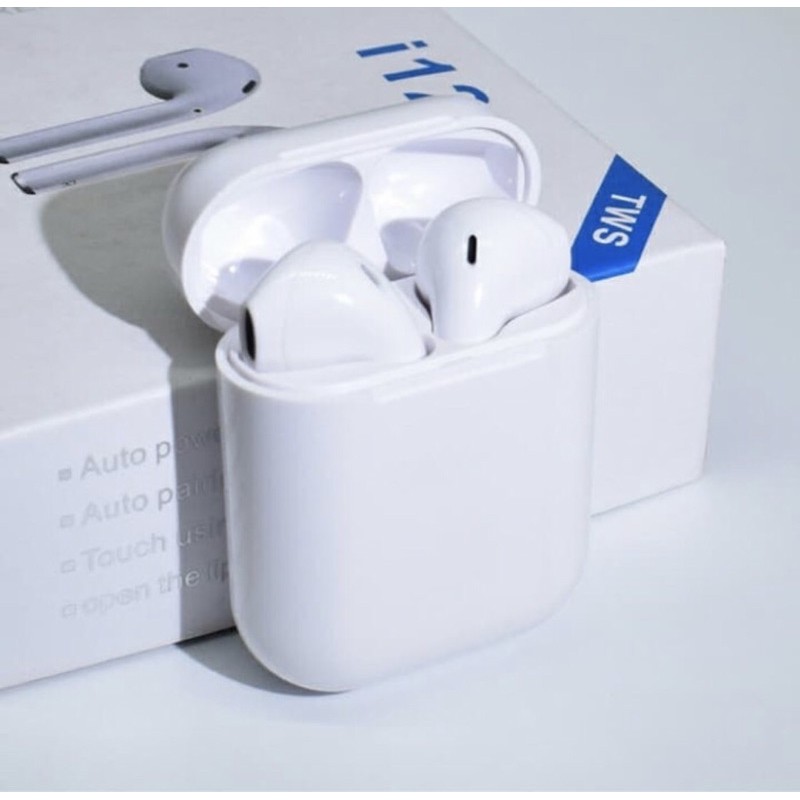 Headset Bluetooth 5.0 TWS I12 True Wireless Grosir Earphone Makaron