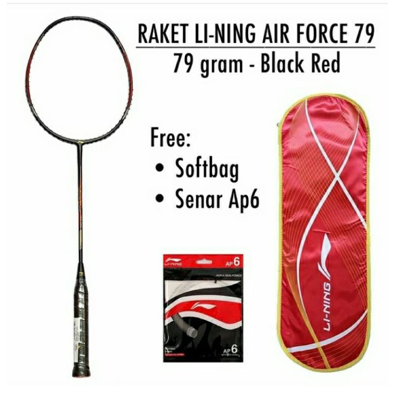 RAKET BADMINTON LINING AIR FORCE 79 ORIGINAL BULUTANGKIS SURABAYA AMIN SPORT