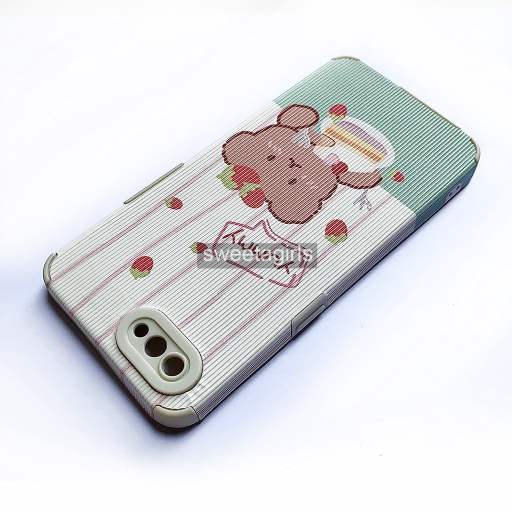 Casing Silikon Lucu Anticrack untuk Oppo A1K dan Realme C2 ( sama ukuran ) - Casing peach Case Gemoy - Bisa Bayar ditempat - sweetacase.id - Case Cubit Lucu - Karakter -  Softcase - Case Gemoy - Kesing - Aesthetic - Boneka 3D