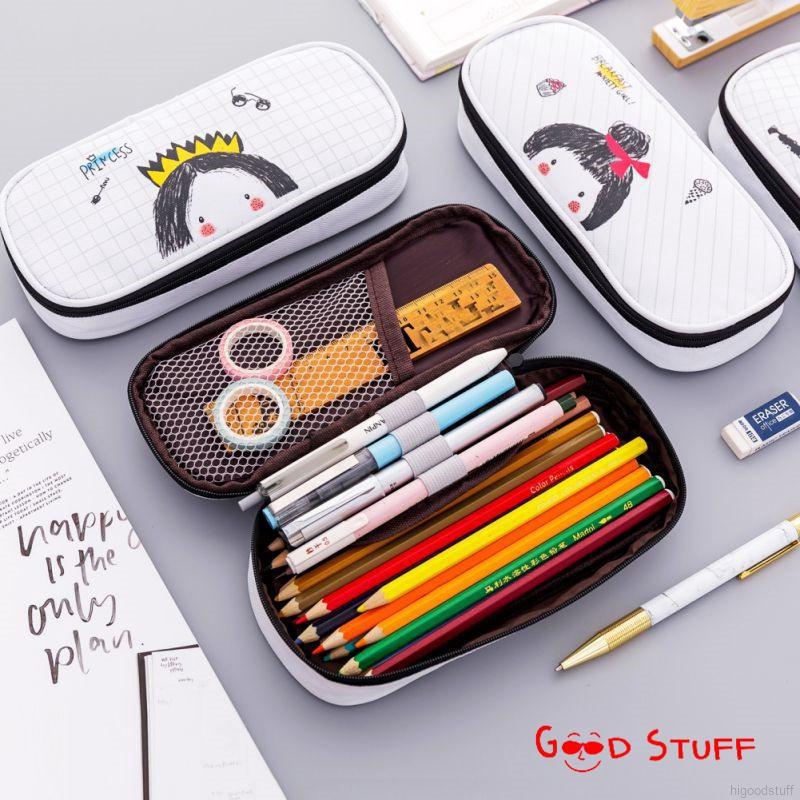 Tempat Pensil Kapasitas Besar Motif Lukisan Tangan Kartun Tempat Pensil Kapasitas Besar Motif Lukisan Tangan Kartun