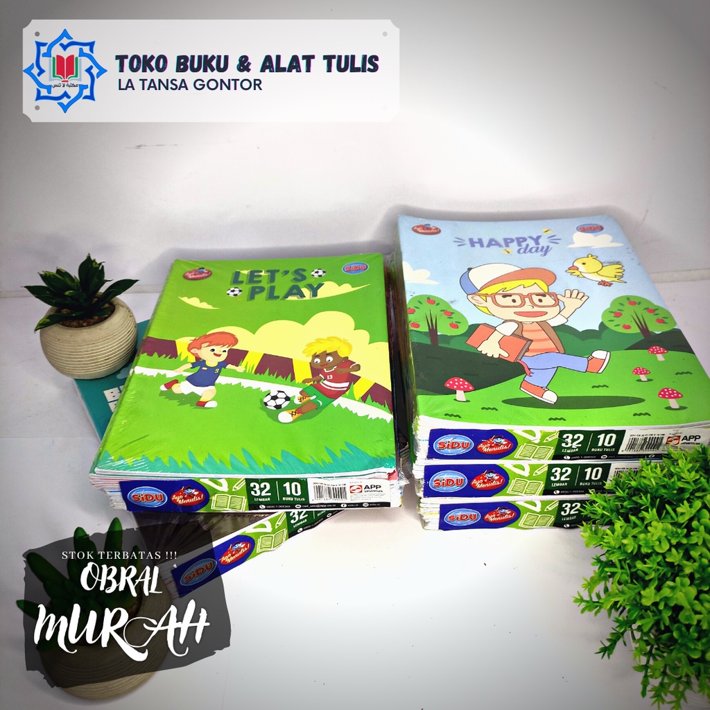 

BUKU TULIS SIDU ISI 32 LEMBAR / PACK
