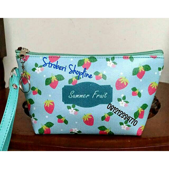 Dompet Pouch Strawberry (22x12x8cm)