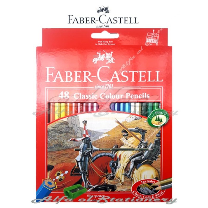 

Aman Faber Castell 48 Classic Colour Pencils - Pensil Warna 48C Color Berkualitas