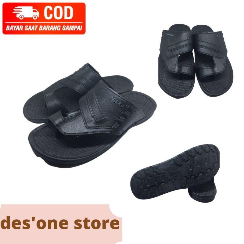 Sandal Karet Pria Nikko Model Jepit Slide Murah