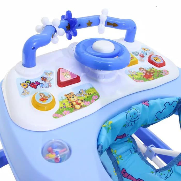 Family Baby Walker Car Stir Music roda bayi