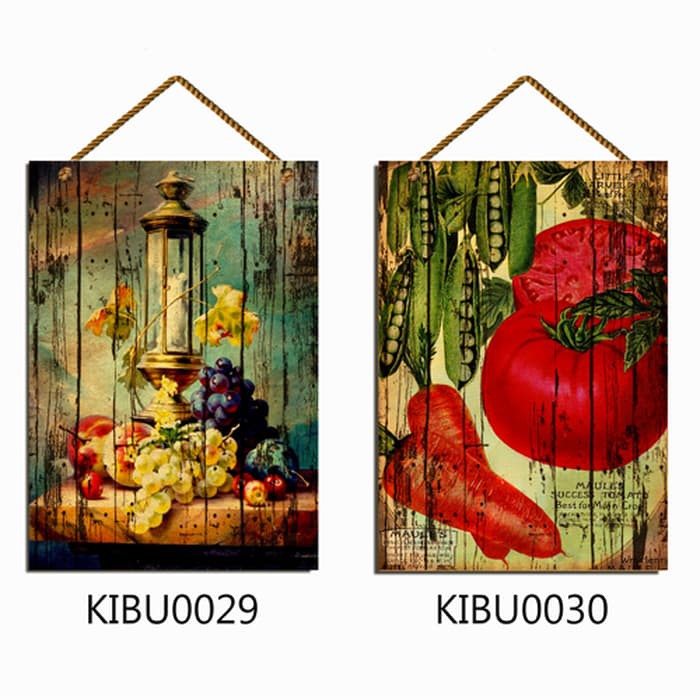 hiasan dinding poster 20x28 (A4) kayu dekorasi rumah cafe kamar - MDF - KIBU0030