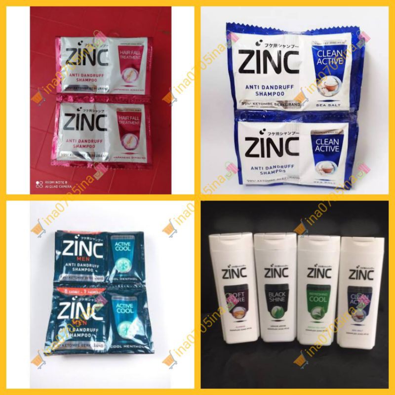 Shampo Zinc Renceng / Zinc Renteng 12 Sachet