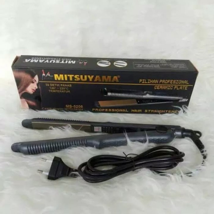 Catok Rambut Mitsuyama MS-5206 / Catokan Rambut Pelurus Keriting 2 In 1 Professional