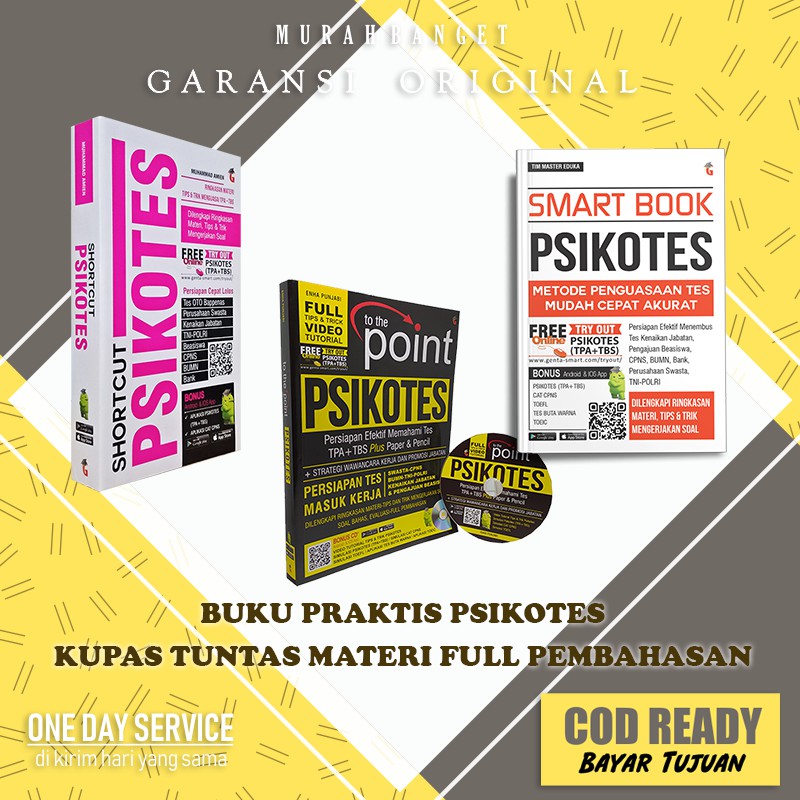 Jual BUKU PSIKOTES POCKET MATERI SOAL FULL PEMBAHASAN | Shopee Indonesia