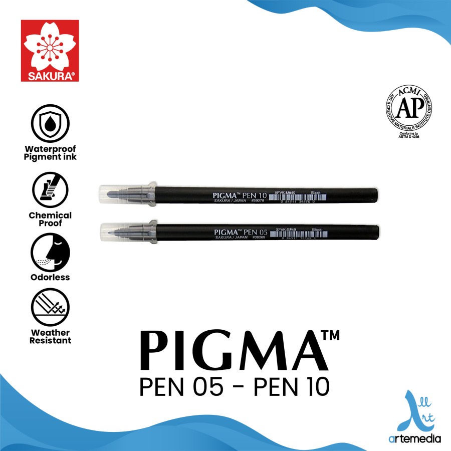 

Sakura Pigma Pen Pigment Ink Spidol Pulpen Gambar