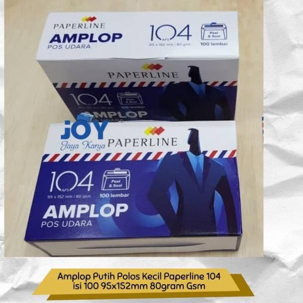 

۩ Amplop Putih Polos Kecil Paperline 104 isi 100 95x152mm 80gram Gsm ☄