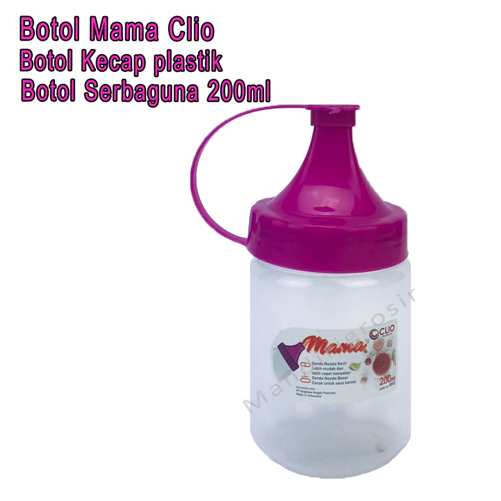 Botol Kecap plastik *Mama Clio * Botol Serbaguna 1041 *200ml