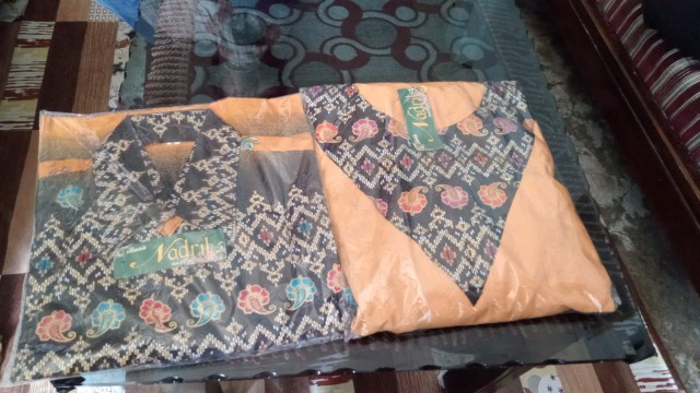 Tasyananu_batik Couple Gamis 2480 / Couple Gamis Baloteli Mix Prada 2480