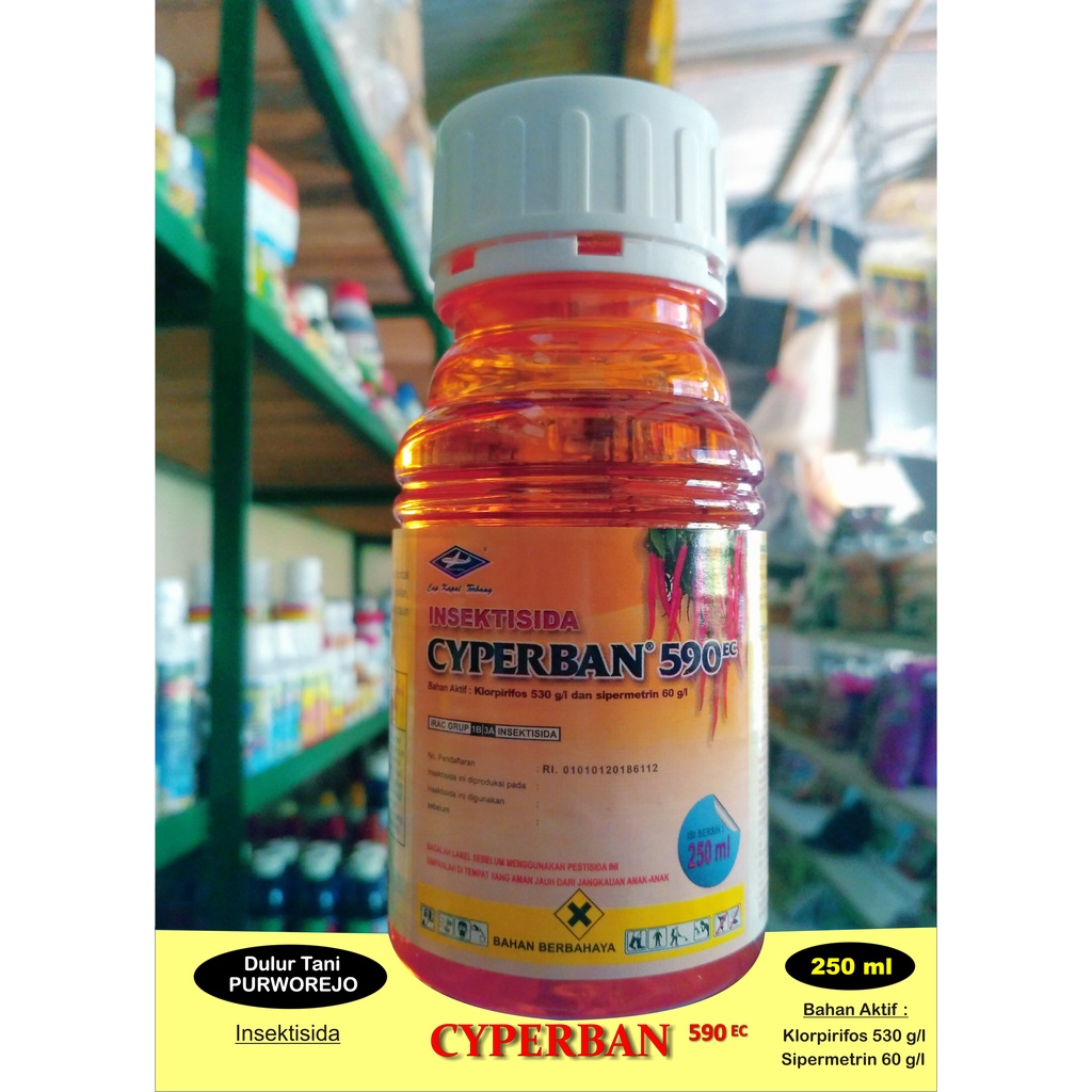 Insektisida CYPERBAN 250 ml Klorpirifos 530 g/l + Sipermetrin 60 g/l
