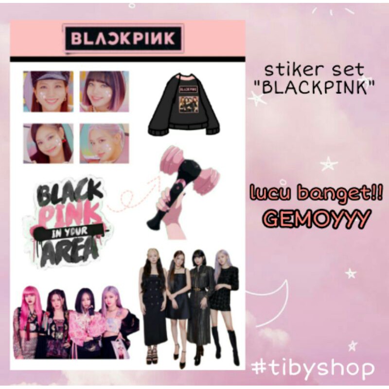 

(BACA DESKRIPSI YA) Stiker set BLACKPINK ~ Murah dan lucu banget