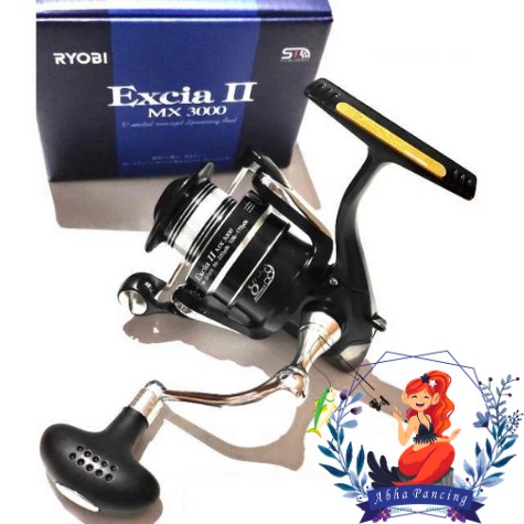 Ryobi Excia II MX 2000/3000 Max Drag 6kg 8BB Reel Spinning Original Murah Best Seller