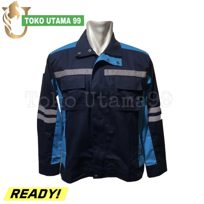 WEARPACK SAFETY NAVY BIRU TOSKA - WEARPACK KERJA NAVY BIRU TOSCA - WEARPACK KERJA SAFETY DONGKER BIR