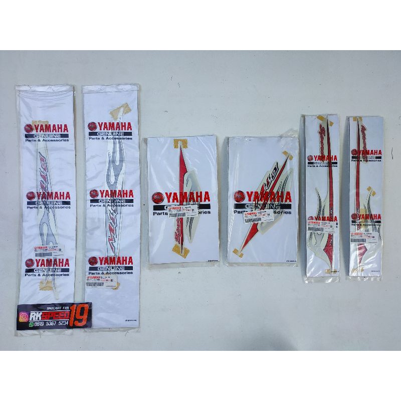 stiker striping yamaha mio sporty putih 2006 2007 asli original