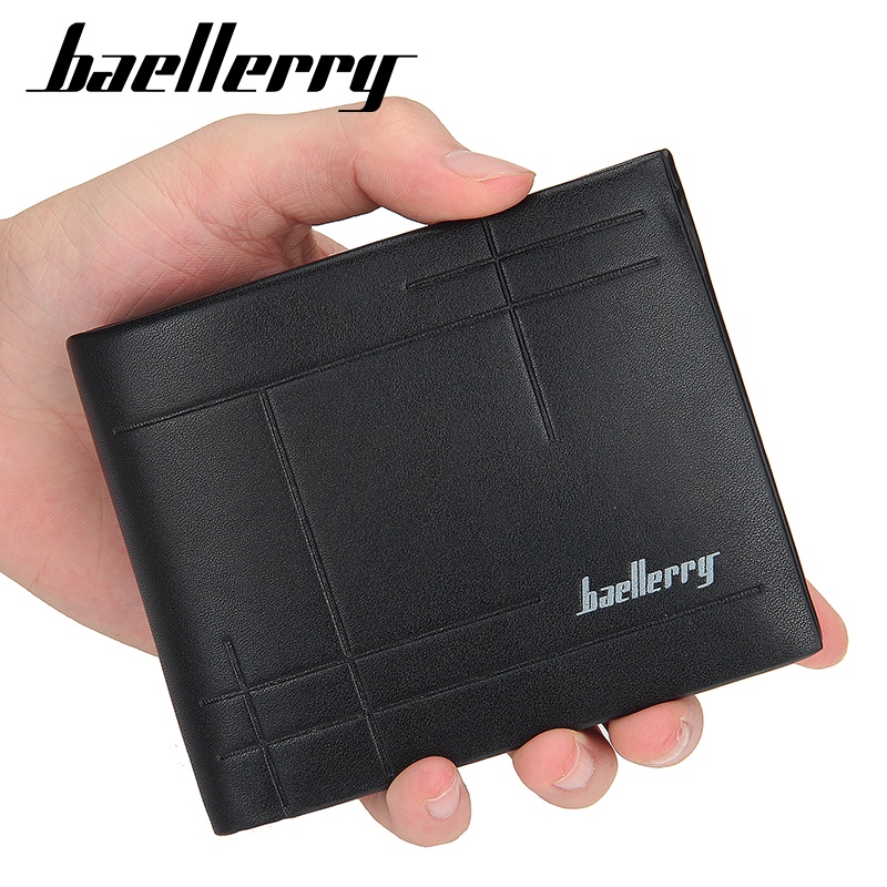 BAELLERRY D0032 Dompet Pria Bahan Kulit PU Leather Premium WATCHKITE WKOS