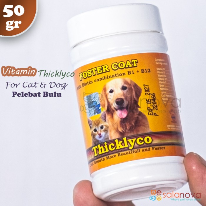 Foster Coat Vitamin Pelebat Bulu Kucing dan Anjing 50gr