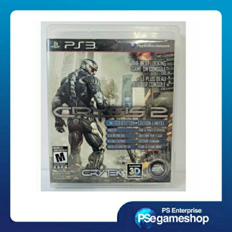 Ps3 CRYSIS 2 - Limited Edition - ( Eng / noseal ) preloved