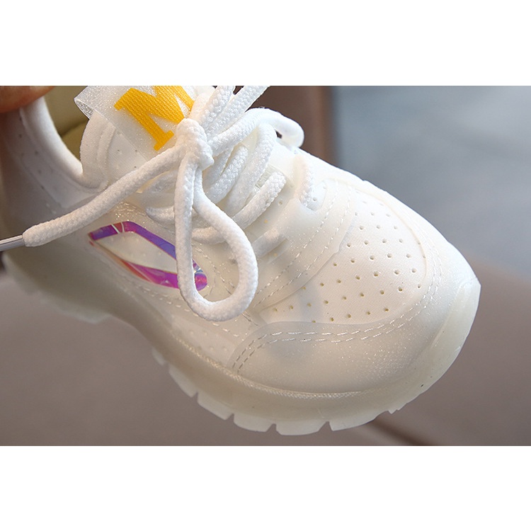 CHUBBI 6 Sepatu Sneaker Anak Laki Perempuan Lampu LED Import