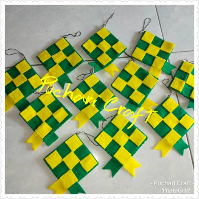 

Amplop ketupat lebaran gantungan, amplop flanel harga per lusin