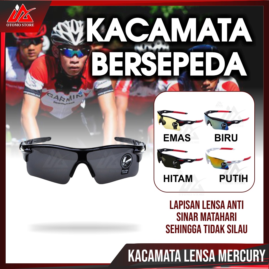 KACAMATA MERCURY Kacamata Sepeda Lensa Mercury anti UV UV400 Sunglasses Sport Bike Bicycling 4.6