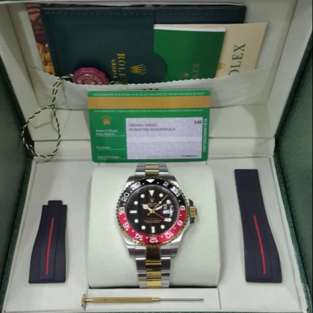 Jam tangan Rolex GMT Automatic rantai combi