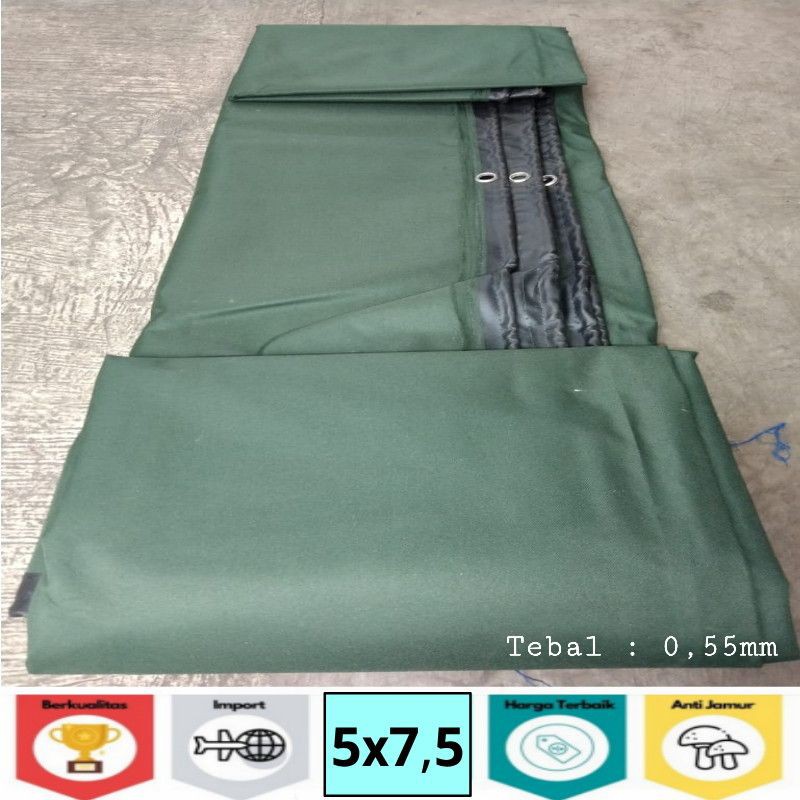Terpal Kain Cv tentara Grade(A) Uk 5x7,5m