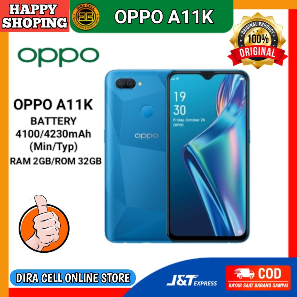 Handphone android termurah hape oppo a11k RAM 2GB 32GB phonse terbaru