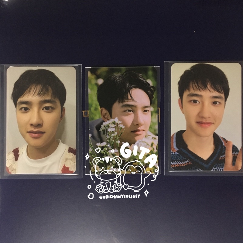EXO D.O. Kyungsoo Empathy MUMO Benefit, Empathy Photobook Digipack Blue Ver Photocard / PC