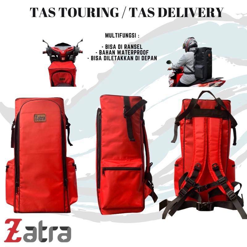 Tas Kurir Motor Anti Air Tas Touring FREE RAINCOVER