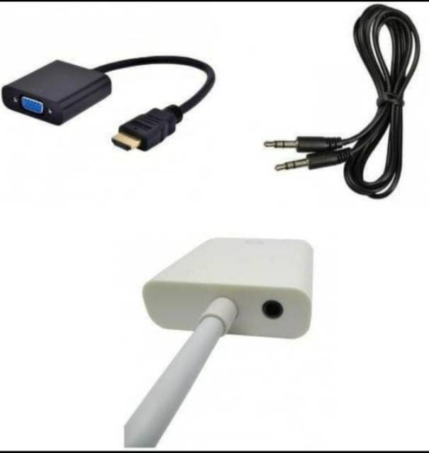 [COD] CONVERTER KONVERTER ADAPTER HDMII TO VGA + KABEL AUDIO / DARI LAPTOP PS3 KE MONITOR PROJECTOR PROYEKTOR INFOKUS