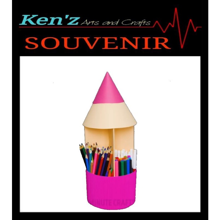 

tempat pensil kardus... prakarya kardus / mainan edukasi / kerajinan tangan kardus / cardboard crafts