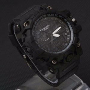 Dijual Jam Tangan Pria Outdoor G Shock   Gshock GWG 1000   GWG1000 Full Black   Hitam Murah