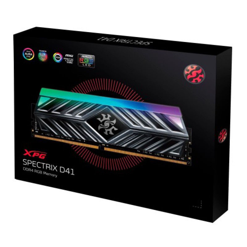 Memory (RAM) Adata Spectrix D41 8GB DDR4 PC 3200 SINGLE TUNGSTEN