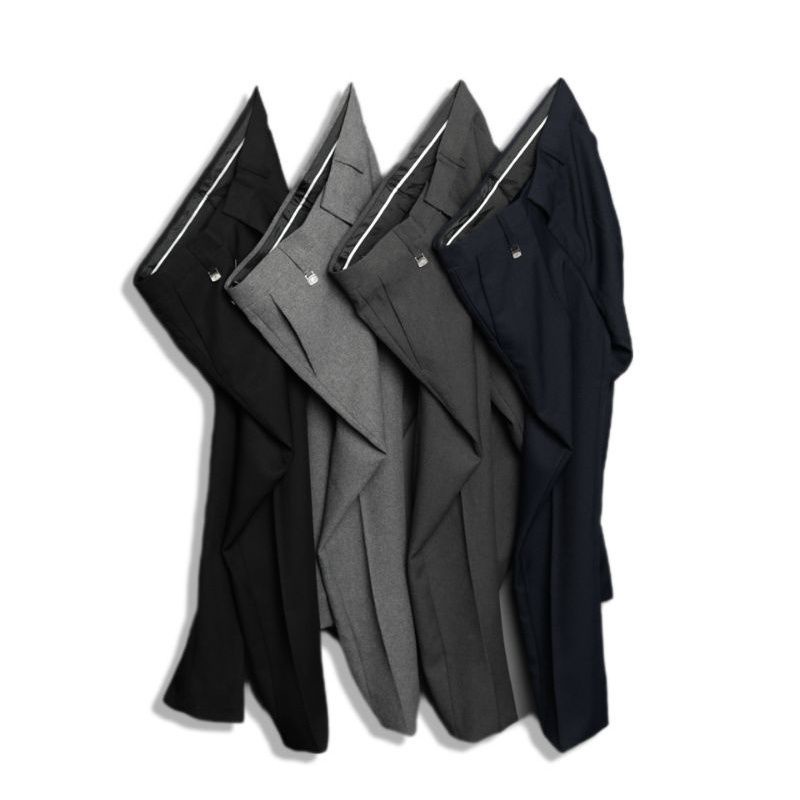 Celana Kantor Formal Pria Slimfit Bahan Dasar Kain  Warna Hitam Abu Tua Abu Muda Navy Slimfit