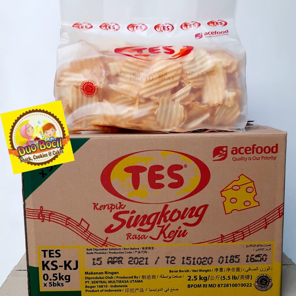 

Keripik Singkong TES - CHUBA Singkong Keju 500 Gram - Duo Bocil Snack