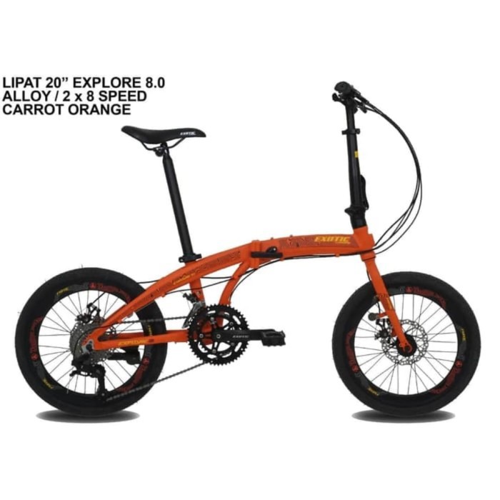 TERBARU SEPEDA LIPAT EXOTIC EXPLORE 8.0 NEW MJ99