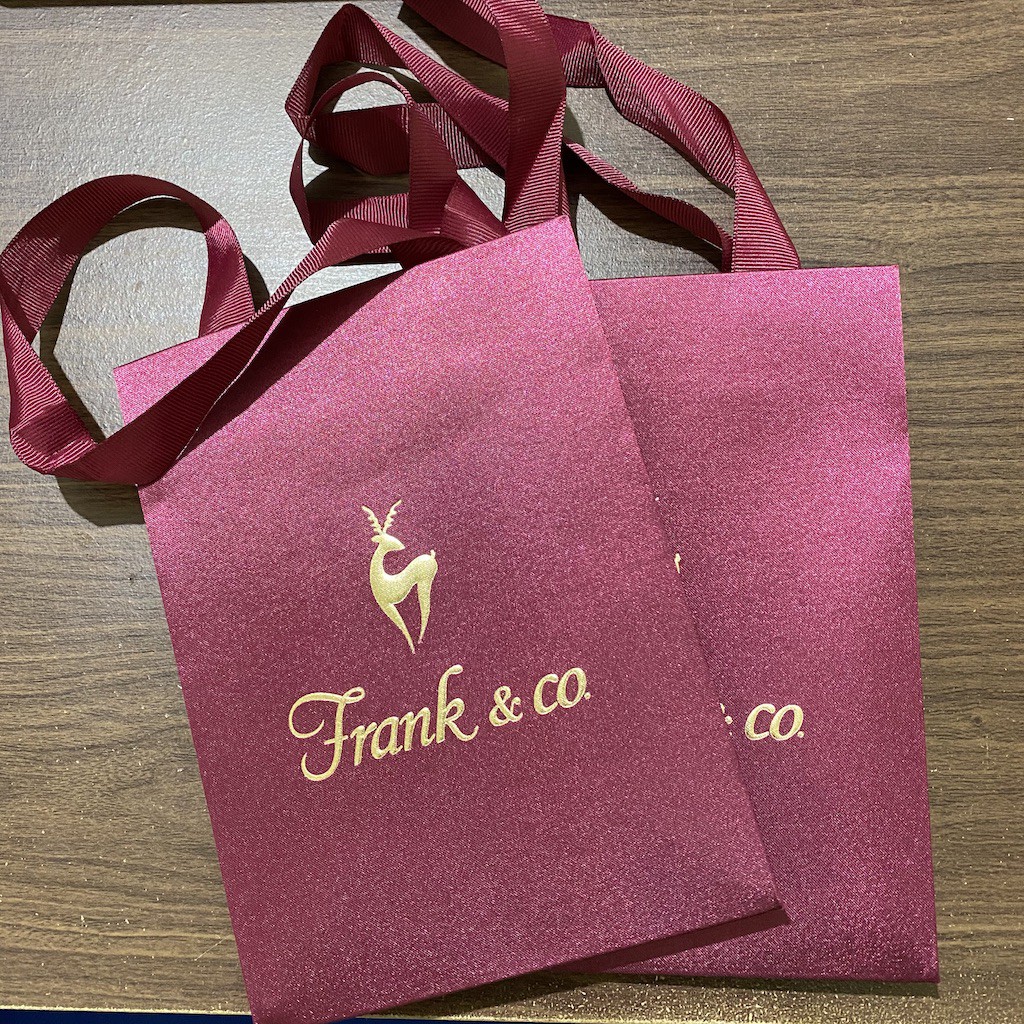 PAPER BAG FRANK N CO ukuran KECIL untuk kotak cincin