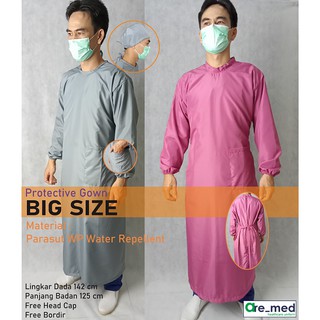 Image of BIG SIZE Protective Gown FREE BORDIR/APD/Gown Dokter/Gown Perawat