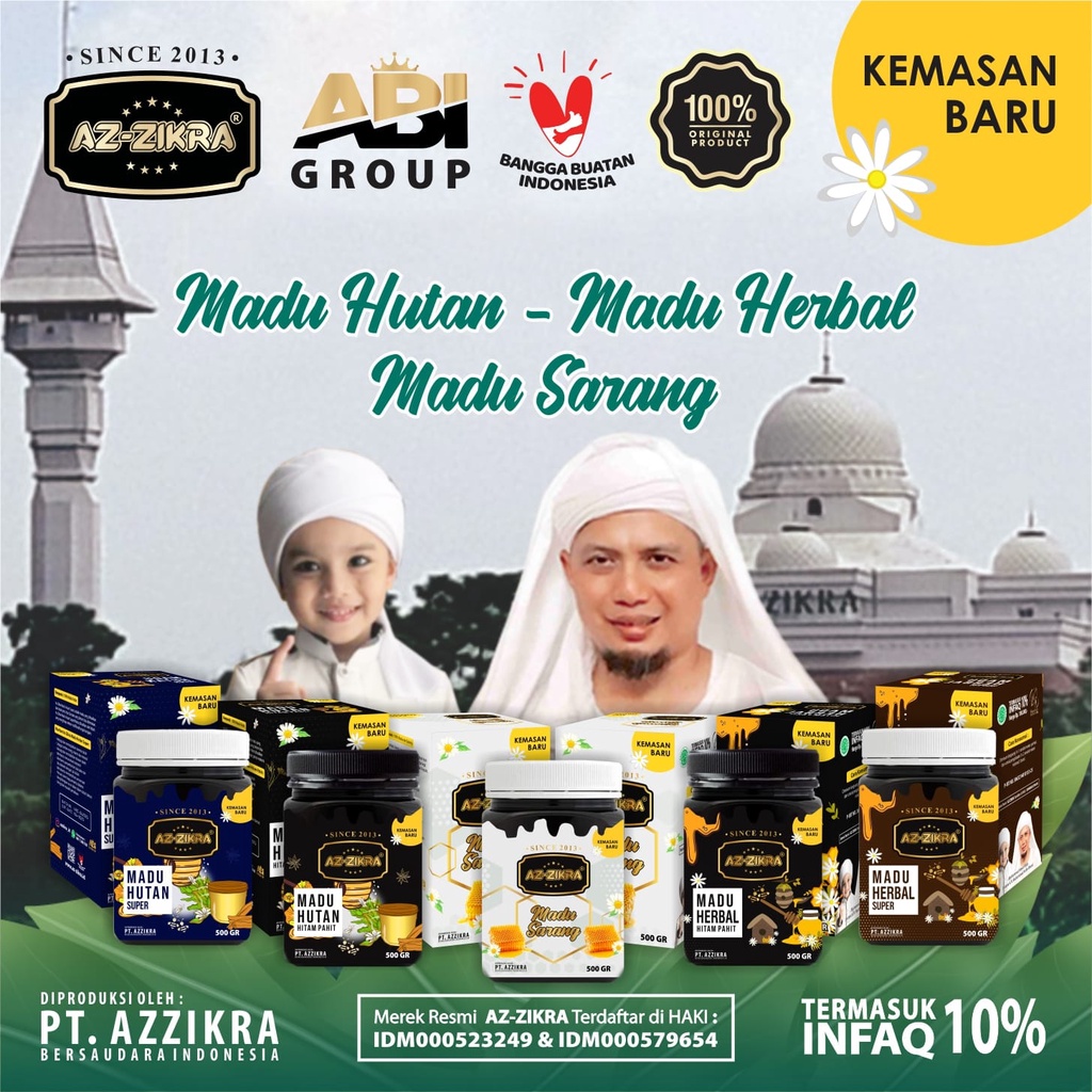 

AZZIKRA MADU HERBAL SUPER ASLI 500g NEW KEMASAN