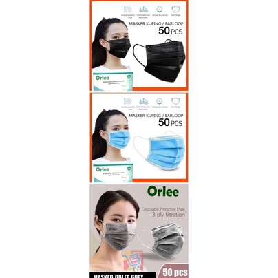 masker Orlee cantol / masker medis / berijin / kemenkes