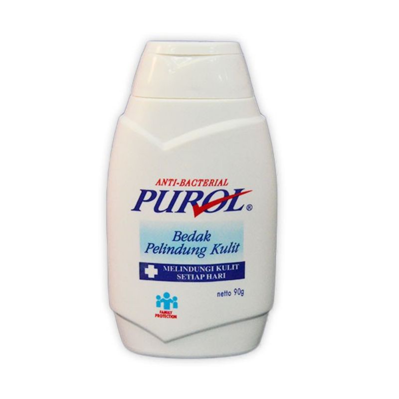 PUROL ANTI-BACTERIAL Bedak Harum Pelindung Kulit 90 G